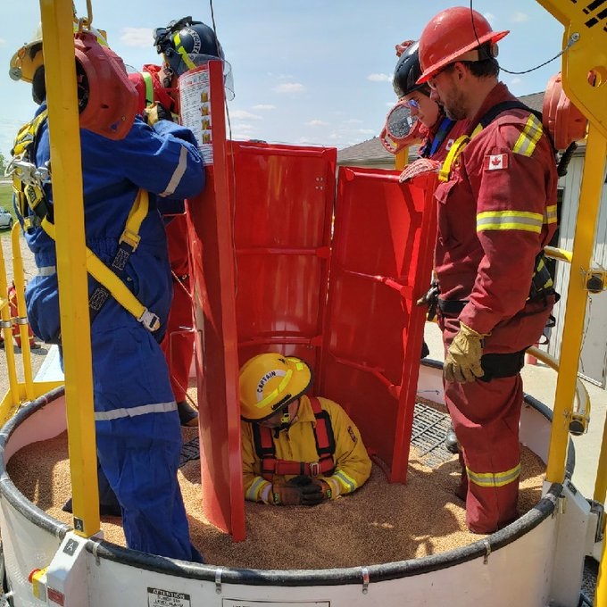 Rural fire departments equipped with grain rescue tools and training in ...